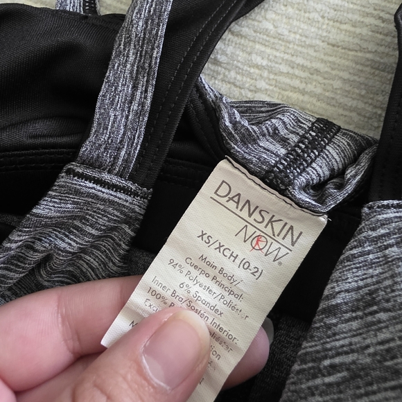 Danskin Orange & Black Cross Back Athletic Dri-fit Tank Tops Size XS - Picture 3 of 8